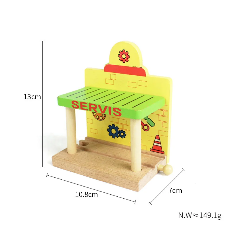 33style DIY Wooden Train Rail Tracks Accessories Wood Railway Track Parts Fit For All Wood Track Toy Christmas Birthday kid Gift