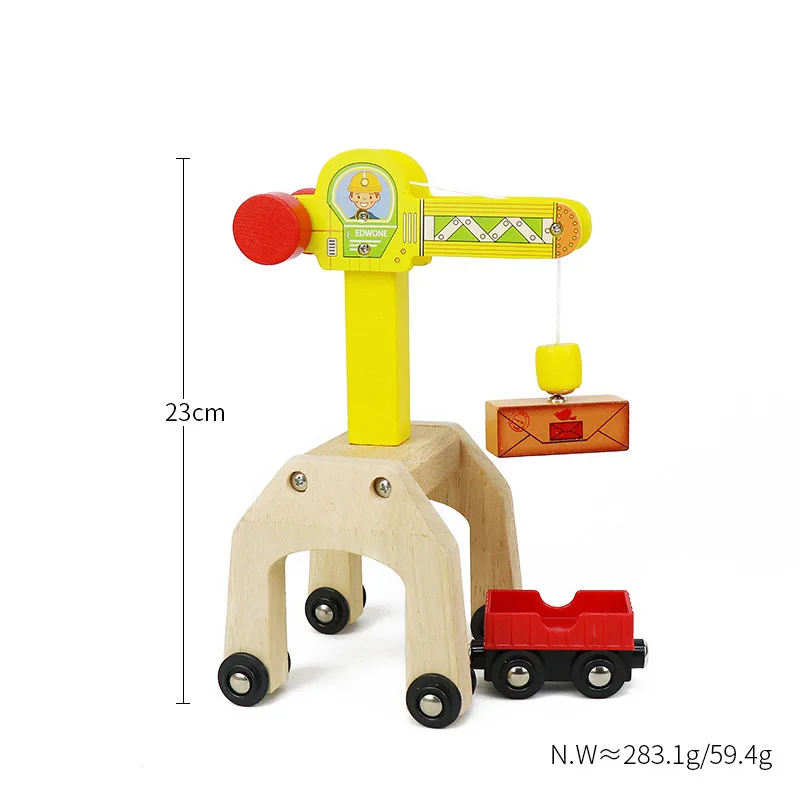 33style DIY Wooden Train Rail Tracks Accessories Wood Railway Track Parts Fit For All Wood Track Toy Christmas Birthday kid Gift