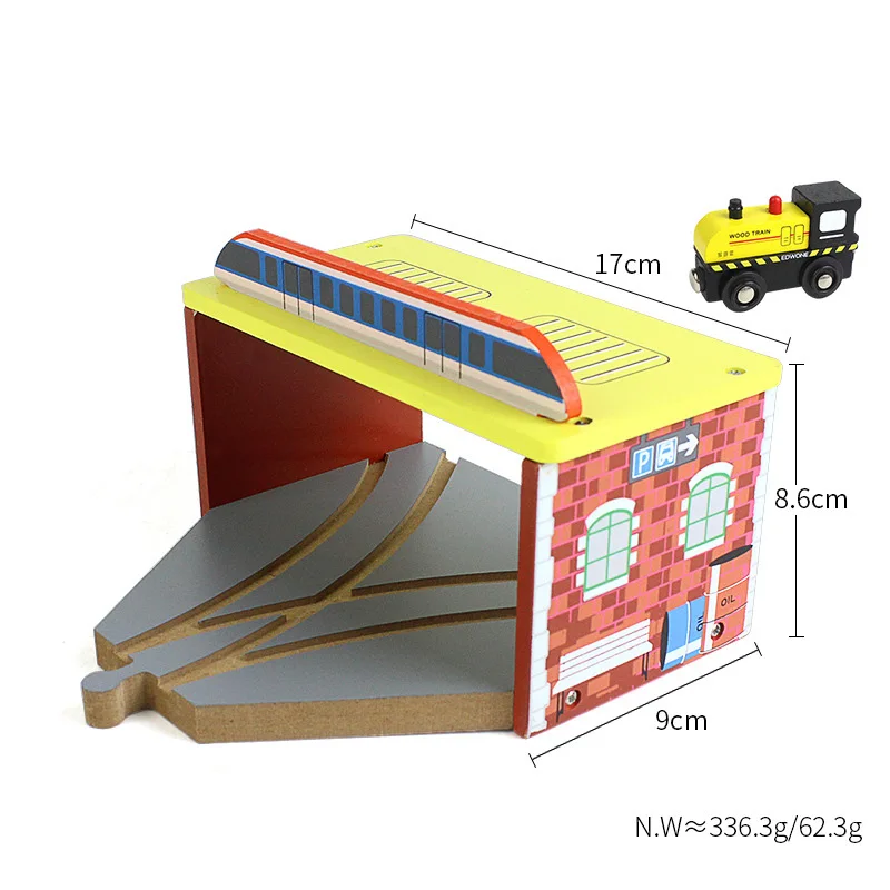 33style DIY Wooden Train Rail Tracks Accessories Wood Railway Track Parts Fit For All Wood Track Toy Christmas Birthday kid Gift