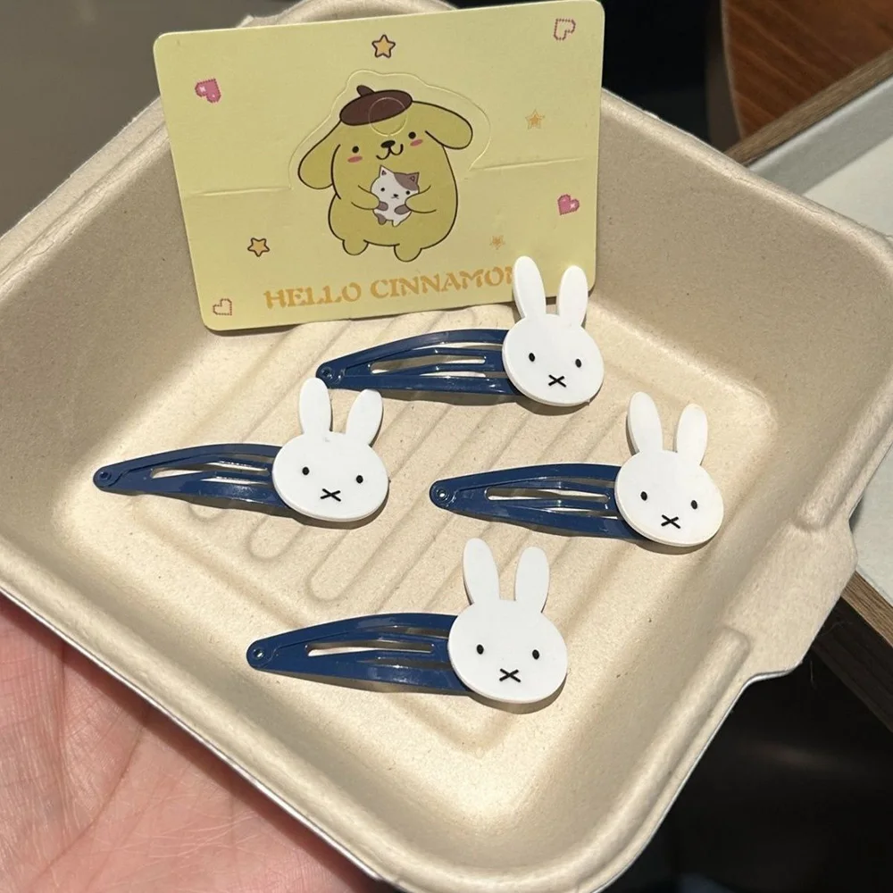 Cute Miffy Kawaii Cartoon Hair Tie Hairpin Sweet Bangs Clip Side Clip Girl Birthday Christmas Gift
