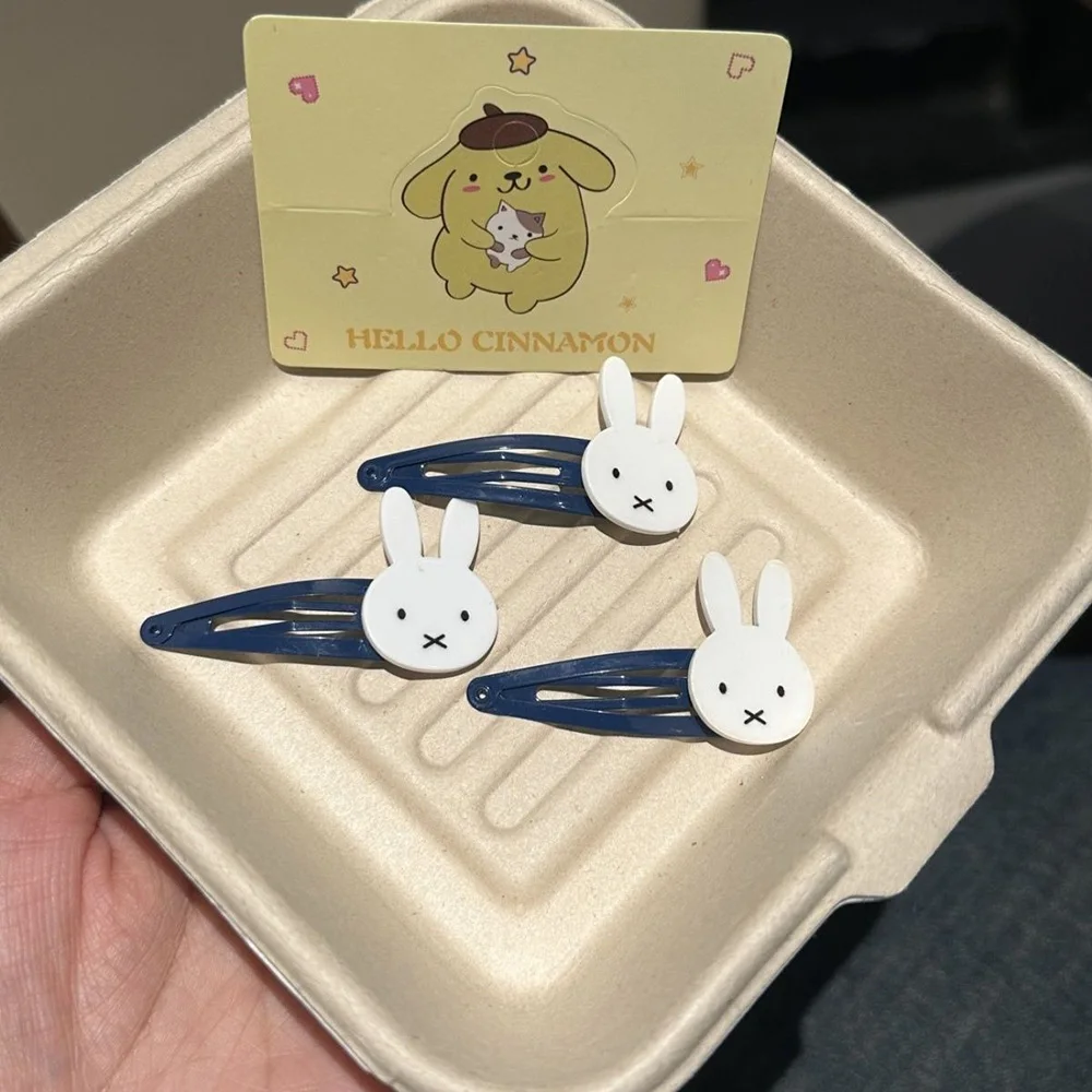 Cute Miffy Kawaii Cartoon Hair Tie Hairpin Sweet Bangs Clip Side Clip Girl Birthday Christmas Gift