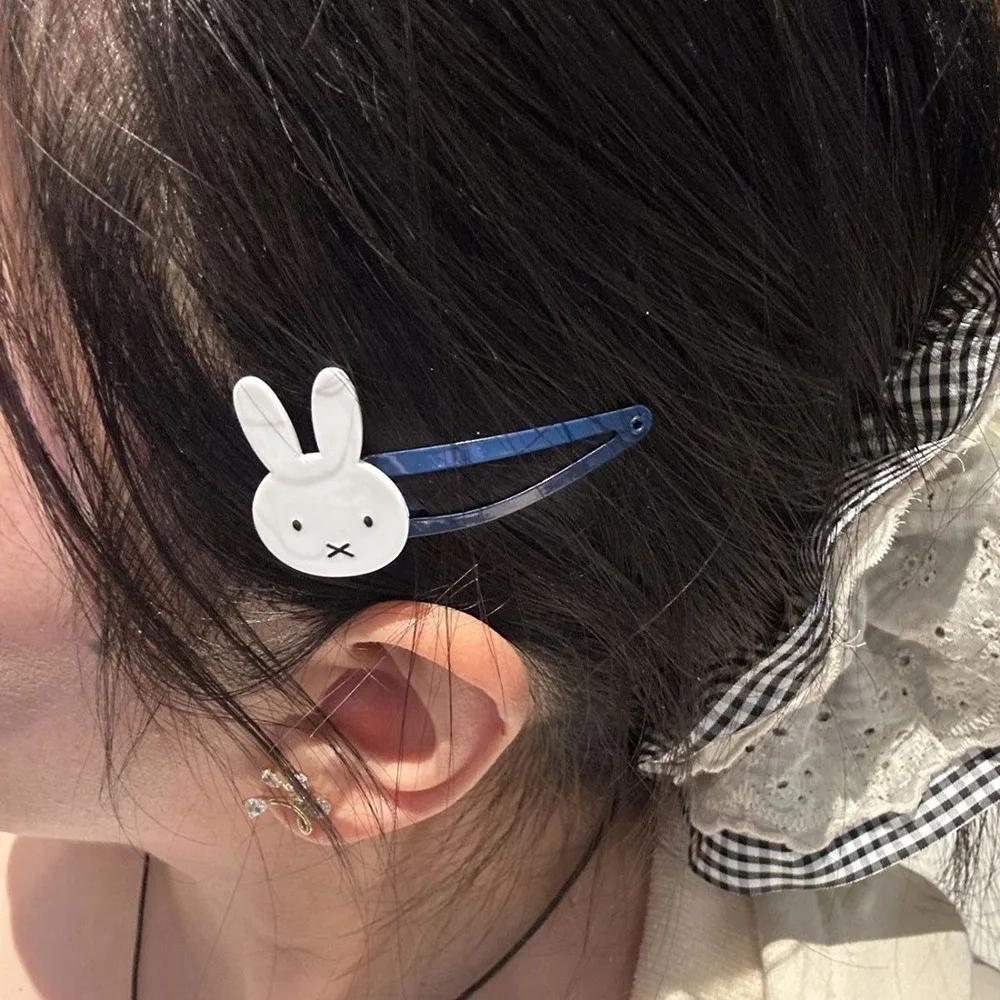 Cute Miffy Kawaii Cartoon Hair Tie Hairpin Sweet Bangs Clip Side Clip Girl Birthday Christmas Gift