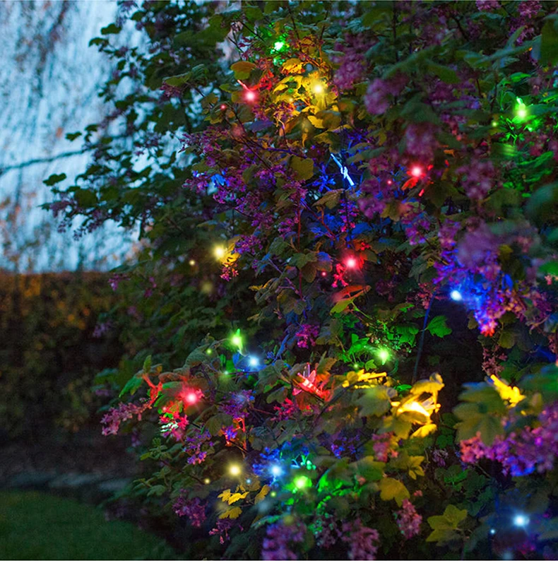 Green Environmentally Materials Outdoor LED Solar Lawn Lamp 10/20/50/100m Fairy Garden Lights For Squares Parks Christmas Decor