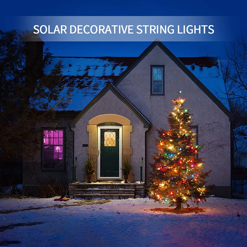 Green Environmentally Materials Outdoor LED Solar Lawn Lamp 10/20/50/100m Fairy Garden Lights For Squares Parks Christmas Decor