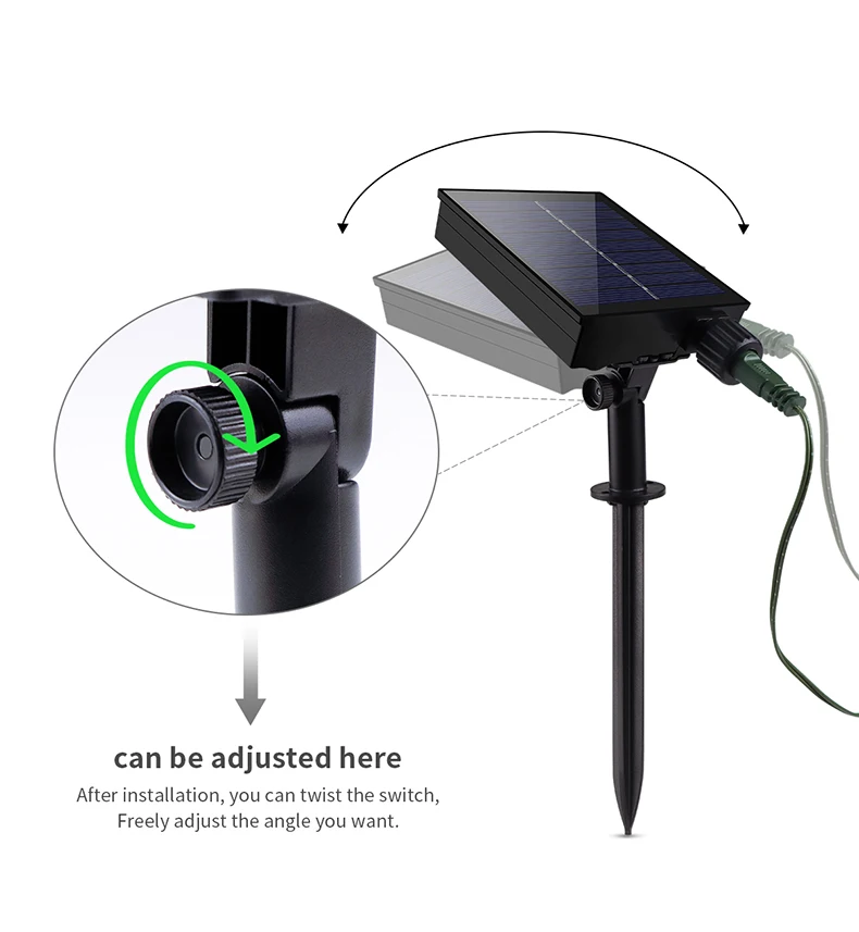 Green Environmentally Materials Outdoor LED Solar Lawn Lamp 10/20/50/100m Fairy Garden Lights For Squares Parks Christmas Decor