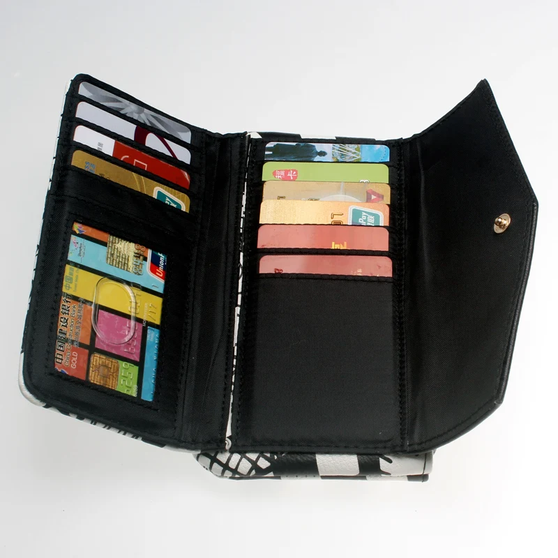 Printed relief wallet, personalized large capacity card holder, Christmas gift