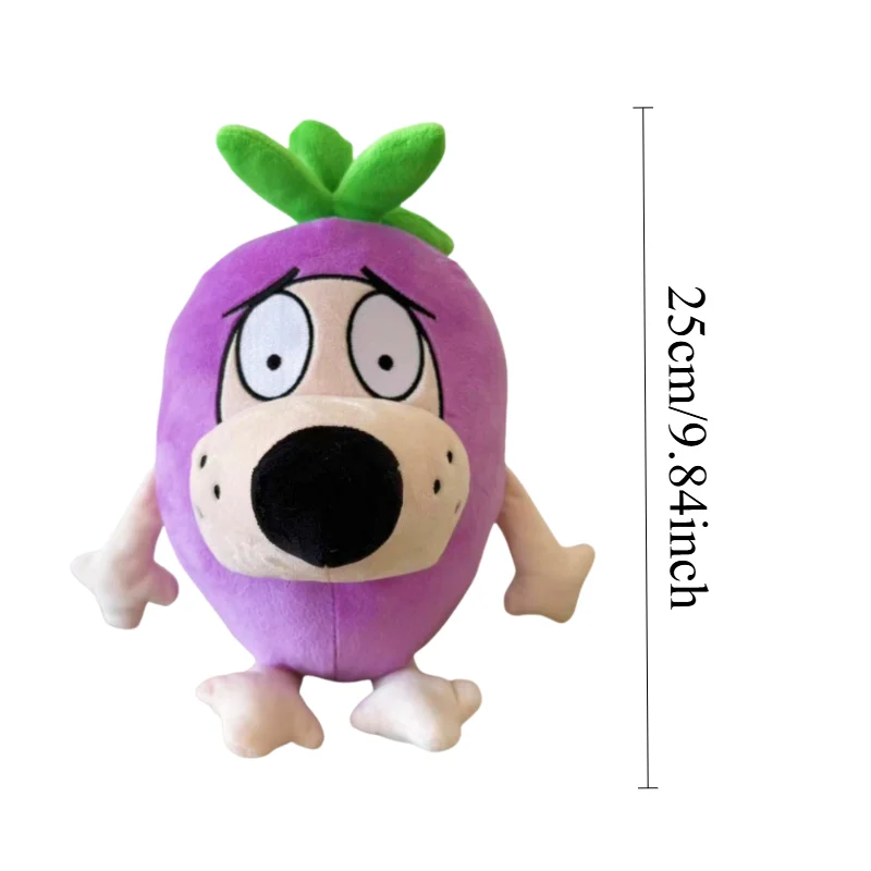 TreasuringU Purple Dog Plush Toys Cartoon Animals Fluffy Dolls Kawaii Dog Stuffes Toy Plushie Eggplant Dog Toy Christmas Gifts