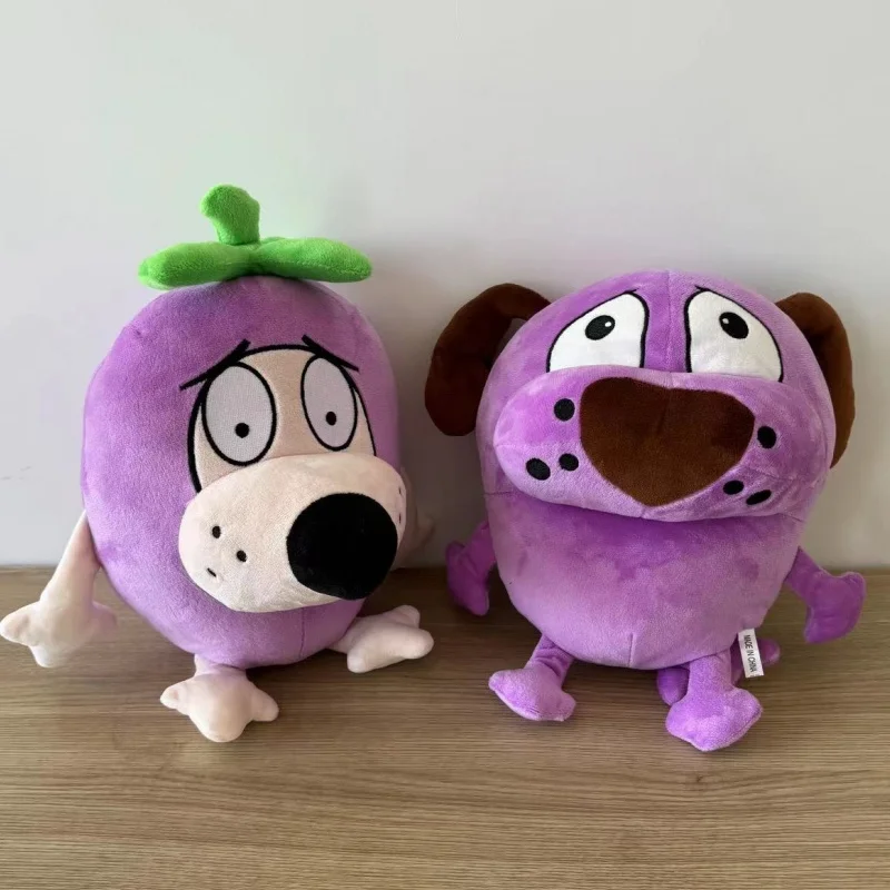 TreasuringU Purple Dog Plush Toys Cartoon Animals Fluffy Dolls Kawaii Dog Stuffes Toy Plushie Eggplant Dog Toy Christmas Gifts
