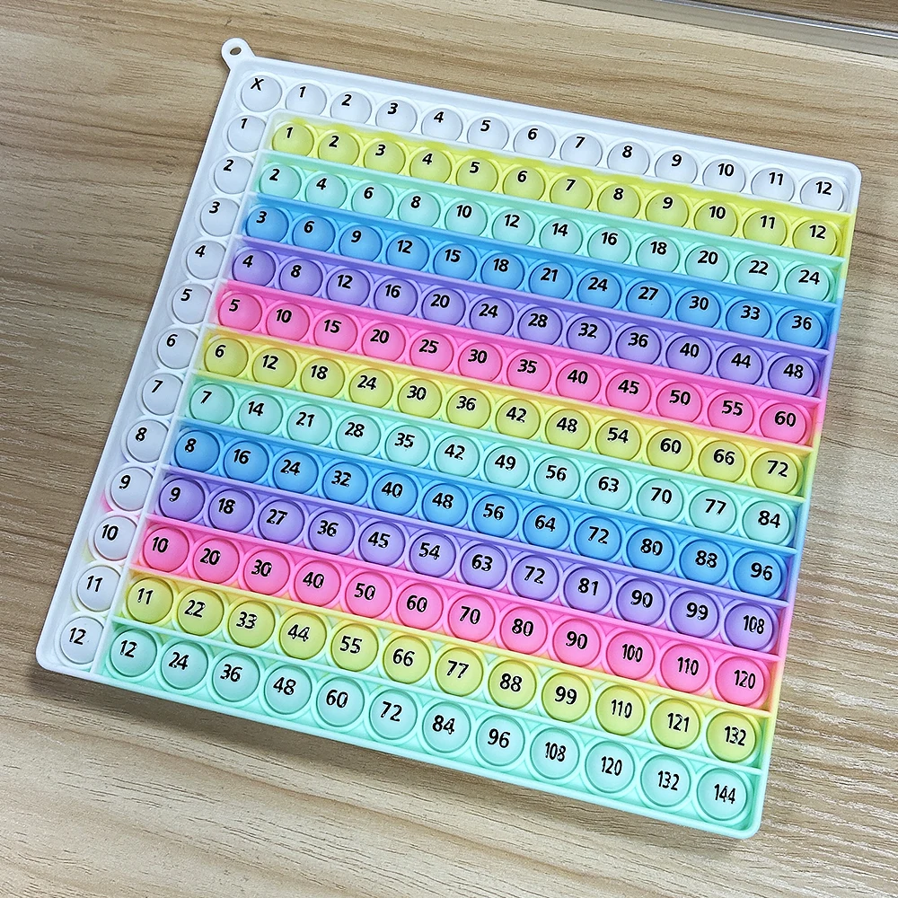 Multiplication Practice Math Games, 12x12 Times Table Learning Board Game, Mathematics Teaching Toys Gift for Birthday Christmas
