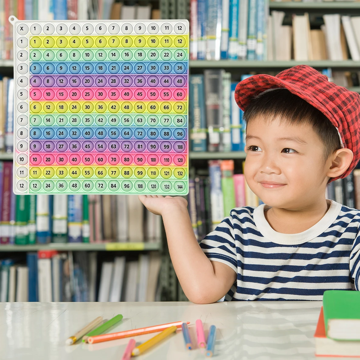 Multiplication Practice Math Games, 12x12 Times Table Learning Board Game, Mathematics Teaching Toys Gift for Birthday Christmas