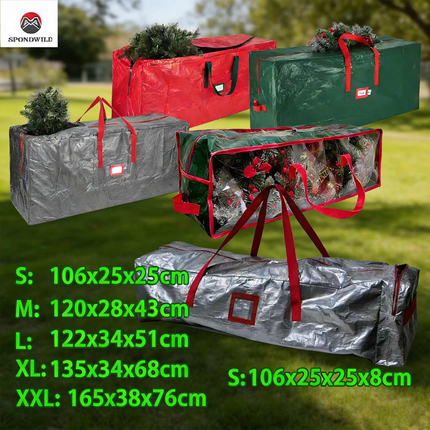 1PC Christmas Tree Storage Bag, Large Foldable Quilt Clothes Storage Bag, Bedroom Dormitory Organizer, Waterproof Dustproof, New