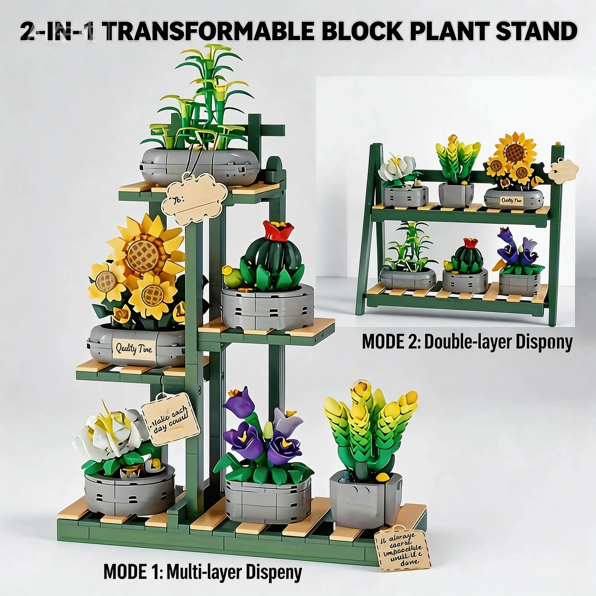 Building Blocks Flowers Bouquet Set Flowers Models Home Decor Botanical Collection Bricks Toys for Adults Mother's Day Christmas