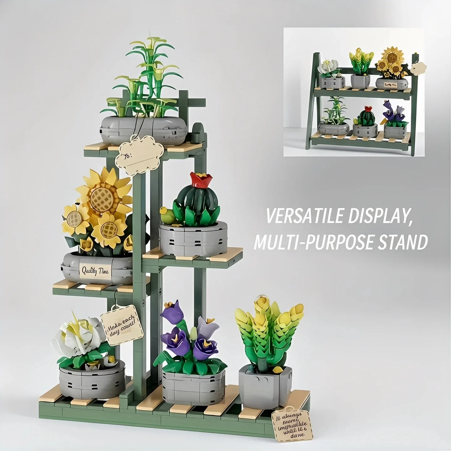 Building Blocks Flowers Bouquet Set Flowers Models Home Decor Botanical Collection Bricks Toys for Adults Mother's Day Christmas