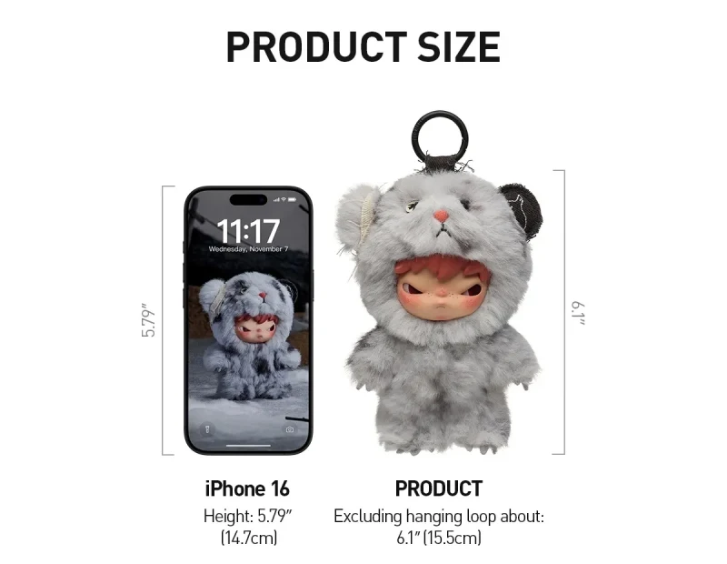POP MART Genuine Hirono Road Journal Series Vinyl Face Blind Box Plush Doll Pendant Decoration Collection Christmas Gift Toys