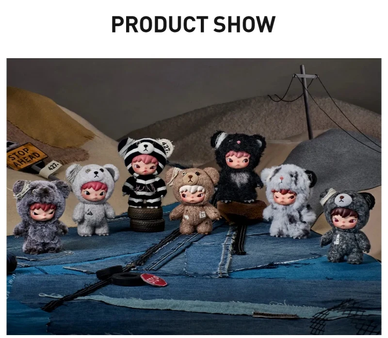POP MART Genuine Hirono Road Journal Series Vinyl Face Blind Box Plush Doll Pendant Decoration Collection Christmas Gift Toys