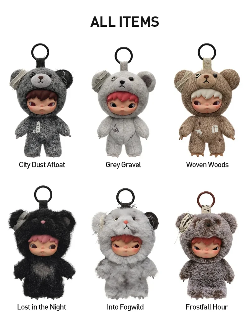 POP MART Genuine Hirono Road Journal Series Vinyl Face Blind Box Plush Doll Pendant Decoration Collection Christmas Gift Toys