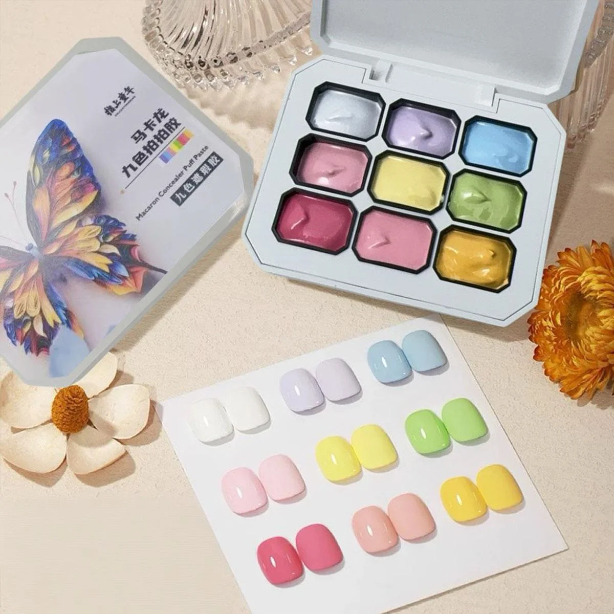 1pc 9-Color New Popular Patting Gel Gradient Dream Texture Soak Off UV&LED Gel Nail Polish Art Creation Salon Christmas DIY Ins