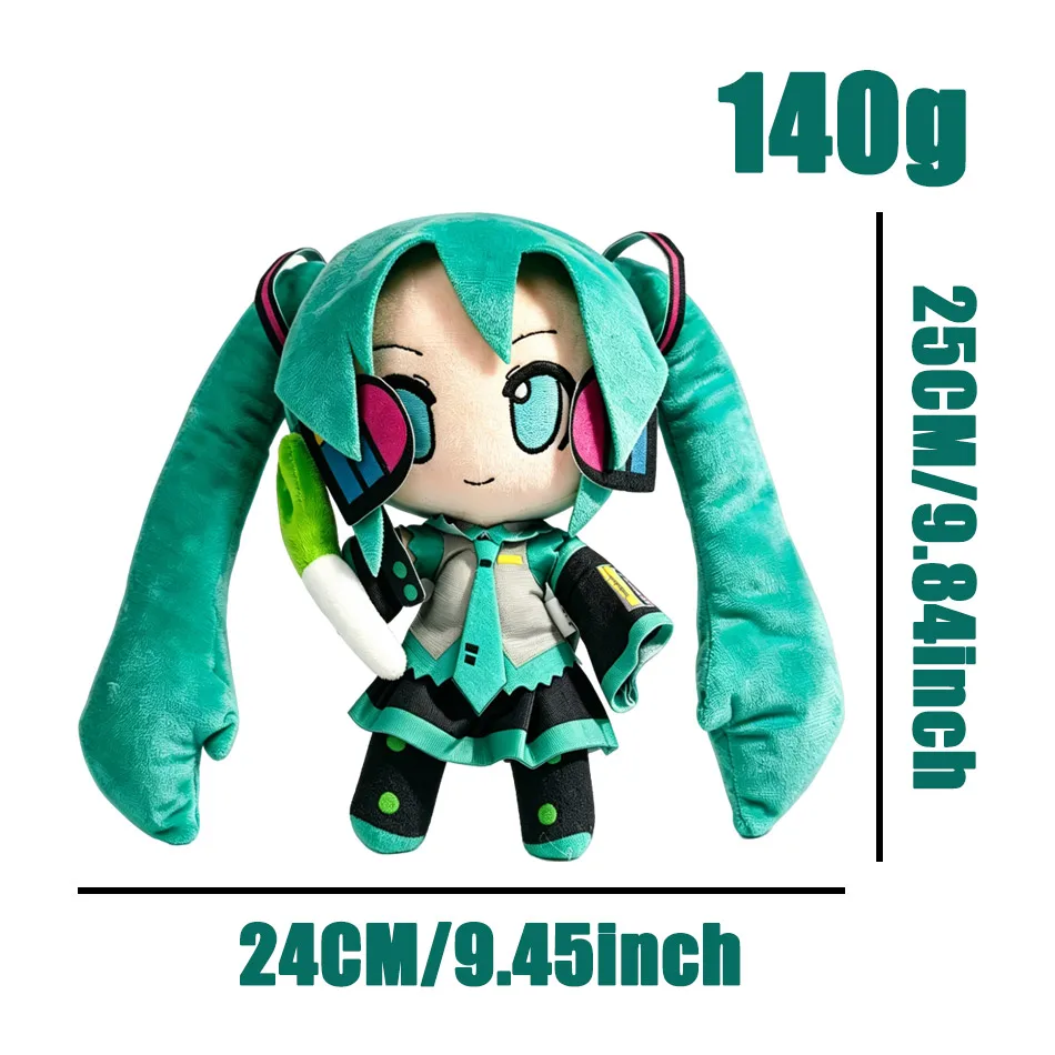 2026 Cartoon Hatsune Miku Plush Doll Toy Anime sakura Miku snow Miku Character Kawaii Sitting posture Fufu Kids Christmas Gift