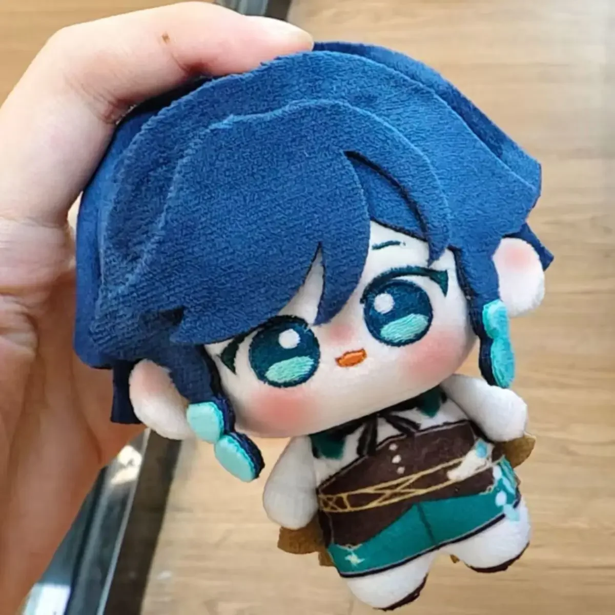 New Genshin Impact Venti Cosplay 10CM Anime Plush Stuffed Body Backpack Ornaments Pendant Christmas Gifts