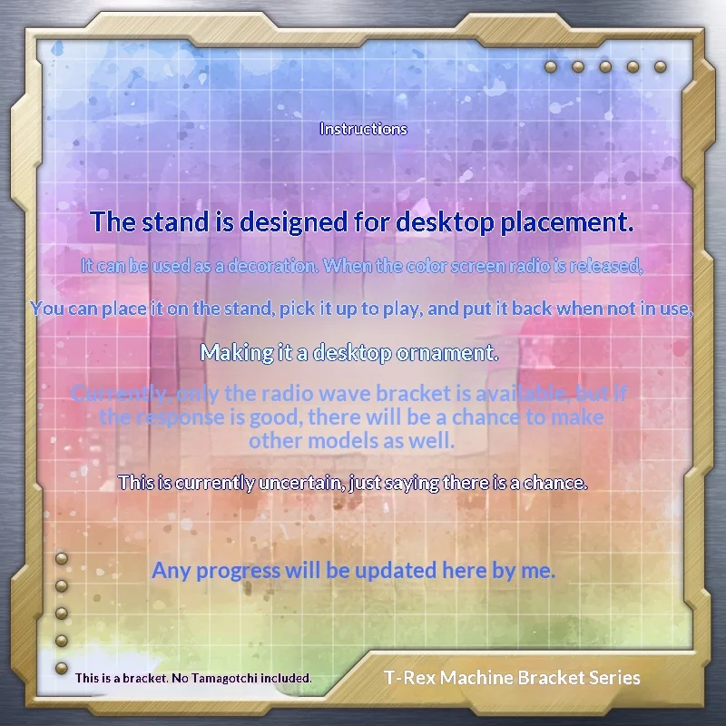 Digimon Digivice Acrylic Display Stand Color Screen Radio Wave Ancestor Super Dragon D-3 Children'S Gift Christmas Gift