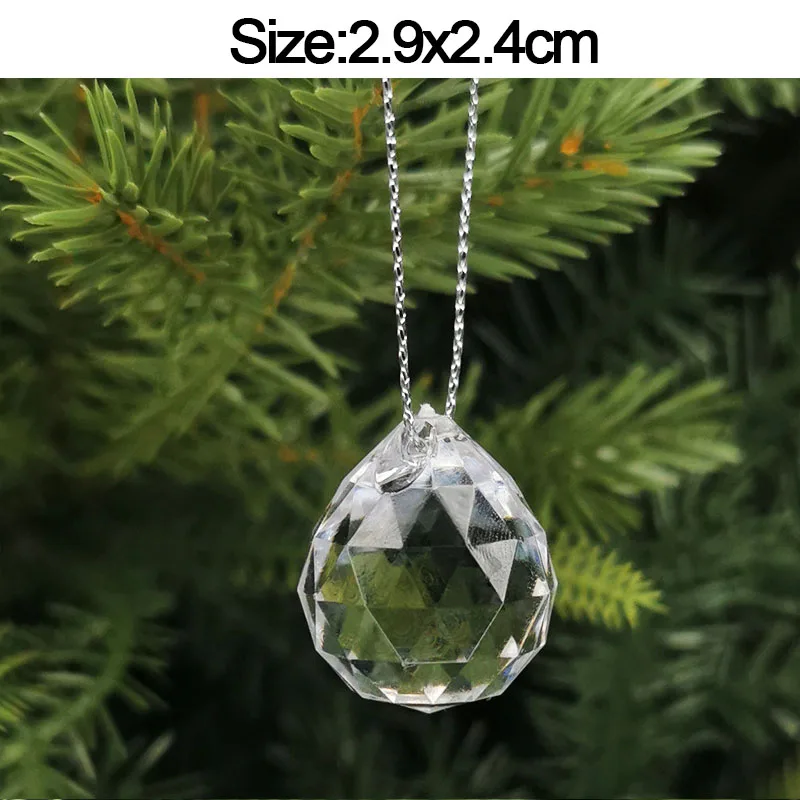 5pcs Christmas Home Decorations Crystal Acrylic Ornaments Snowflake Elk Xmas Tree Hanging Pendants Navidad 2026 New Year Gift