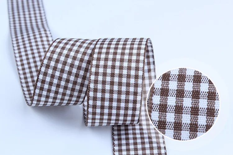 5 Yards Gingham Ribbons for Wedding Christmas Party Decorations Gifts Wrapping DIY Bow Hair Craft Plaid Ribbons Card Buffalo