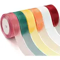 5 Yards Gingham Ribbons for Wedding Christmas Party Decorations Gifts Wrapping DIY Bow Hair Craft Plaid Ribbons Card Buffalo