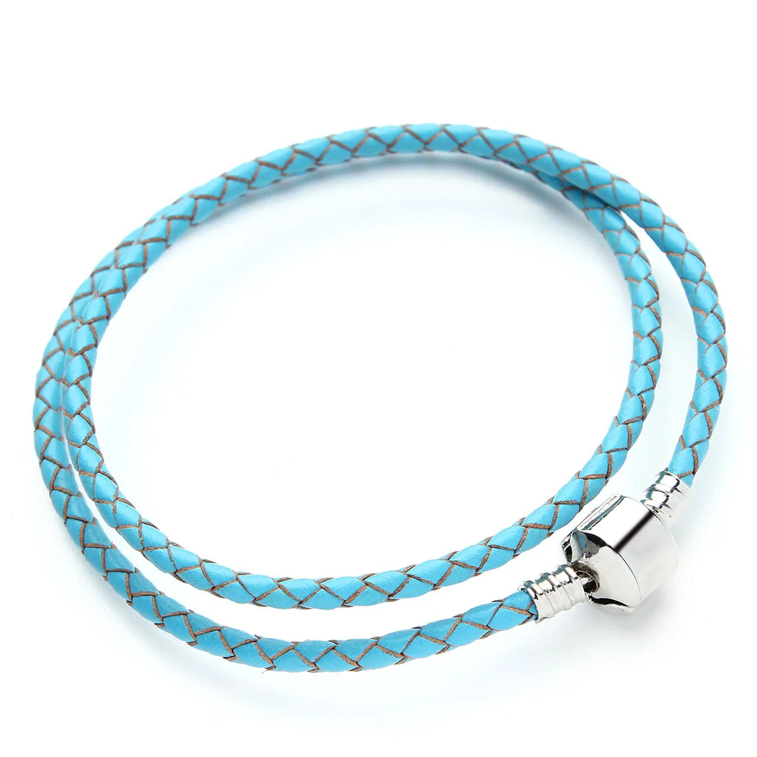 1 Strand Double layer Braided Leather Bracelet Original Charm Bracelets For Women Men Jewelry Festival Gift Christmas Gift