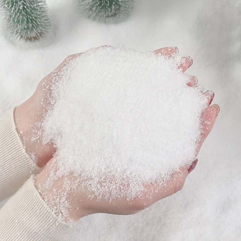 30G Simulation Snowflak Miniature Coarse/Fine Snow Powder Model Christmas/Building Sand Table Scene Layout Materials Diorama Kit