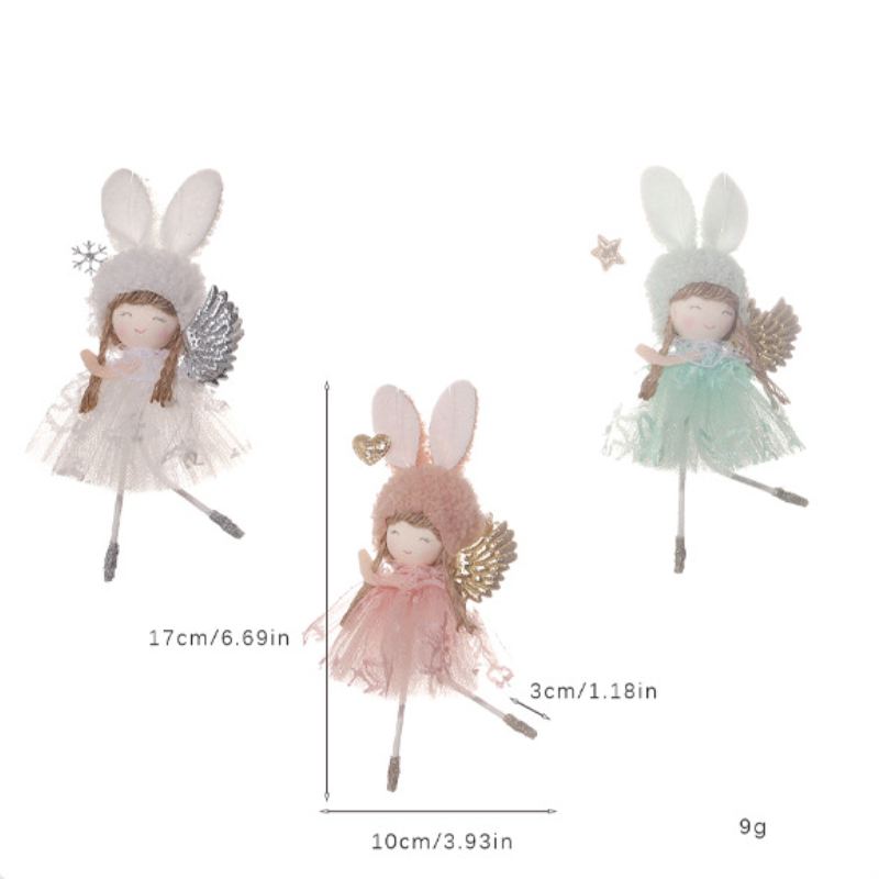 Christmas Angel Dolls Merry Christmas Tree Decoration for Home 2023 Cristmas Xmas Navidad Natal Noel Gifts Happy New Year 2024