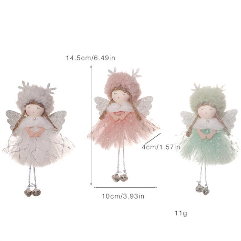 Christmas Angel Dolls Merry Christmas Tree Decoration for Home 2023 Cristmas Xmas Navidad Natal Noel Gifts Happy New Year 2024