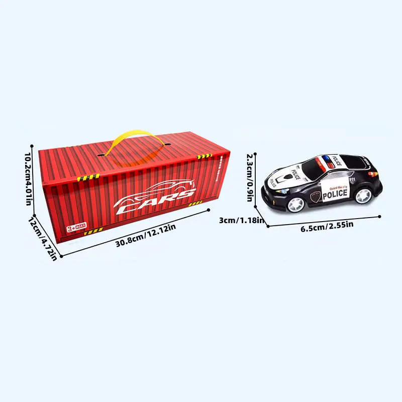 Gift Box Version: 48-Piece Alloy Car Set, Children's Toy Car, Tin Car, Racing Model, Classic Car Model, Christmas Gift