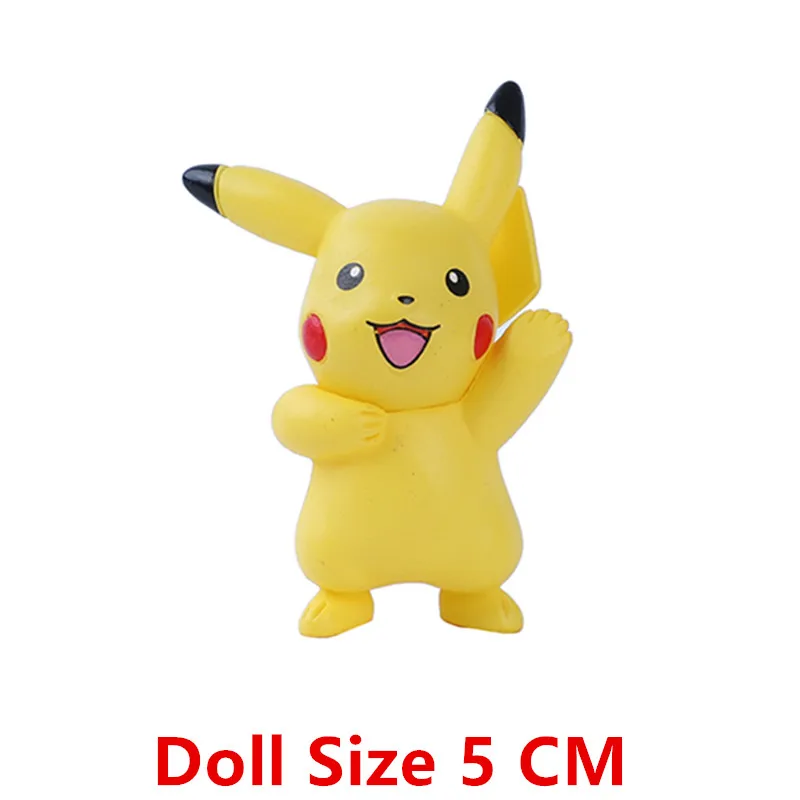 New 4-9CM Pokemon Cartoons Movie Anime Figure Gengar Pikachu Eevee Dragon Pet Action Figure Model Toy Christmas Gift Buy in Bulk