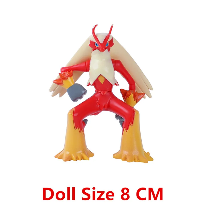 New 4-9CM Pokemon Cartoons Movie Anime Figure Gengar Pikachu Eevee Dragon Pet Action Figure Model Toy Christmas Gift Buy in Bulk