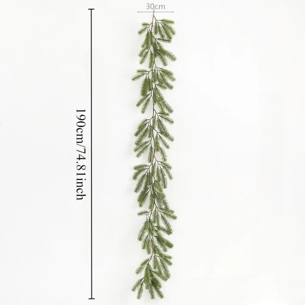 Artificial Christmas Pine Garland, Greenery Winter Garland Decor for Home, Wall, Porch, Table, Mantle, Indoor Outdoor Decoration