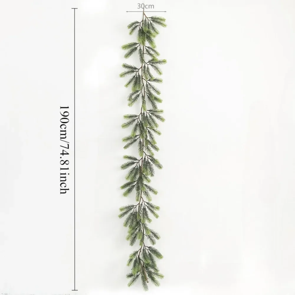Artificial Christmas Pine Garland, Greenery Winter Garland Decor for Home, Wall, Porch, Table, Mantle, Indoor Outdoor Decoration