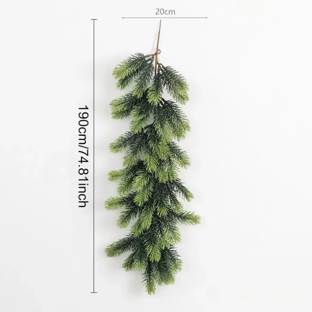 Artificial Christmas Pine Garland, Greenery Winter Garland Decor for Home, Wall, Porch, Table, Mantle, Indoor Outdoor Decoration