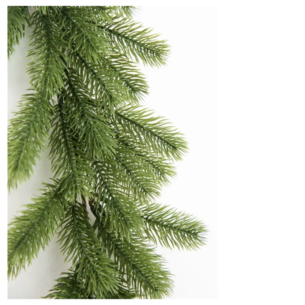 Artificial Christmas Pine Garland, Greenery Winter Garland Decor for Home, Wall, Porch, Table, Mantle, Indoor Outdoor Decoration