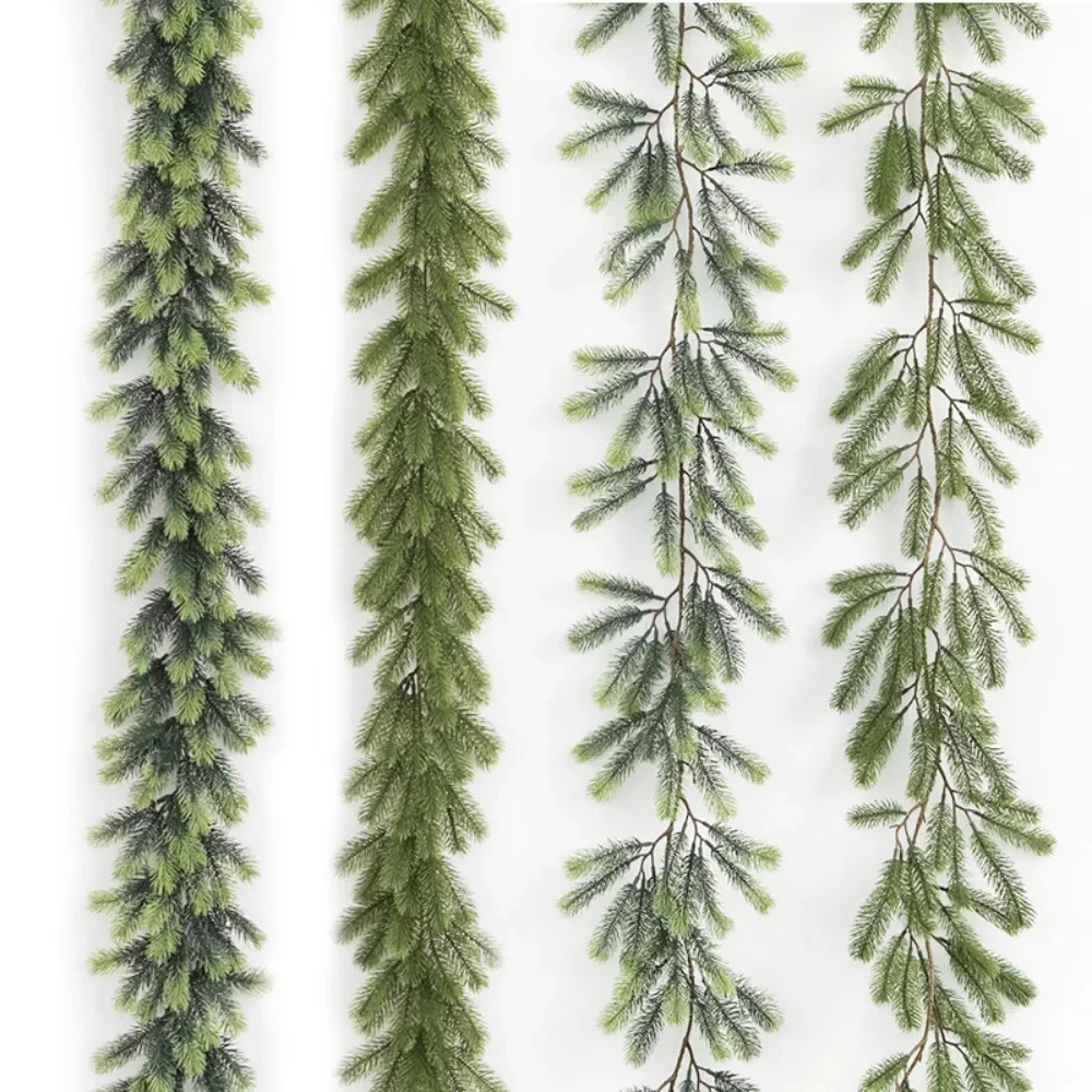 Artificial Christmas Pine Garland, Greenery Winter Garland Decor for Home, Wall, Porch, Table, Mantle, Indoor Outdoor Decoration