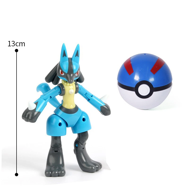 Authentic Pokemon PokeballAction Figure MEWTWO GENGAR PIKACHU Mobile Handheld Model Ornament Children's Toys Christmas Gifts