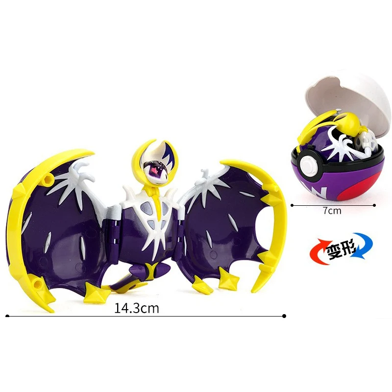 Authentic Pokemon PokeballAction Figure MEWTWO GENGAR PIKACHU Mobile Handheld Model Ornament Children's Toys Christmas Gifts