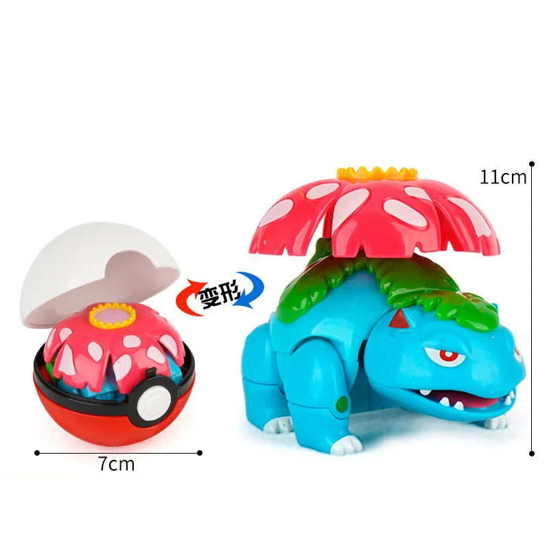 Authentic Pokemon PokeballAction Figure MEWTWO GENGAR PIKACHU Mobile Handheld Model Ornament Children's Toys Christmas Gifts