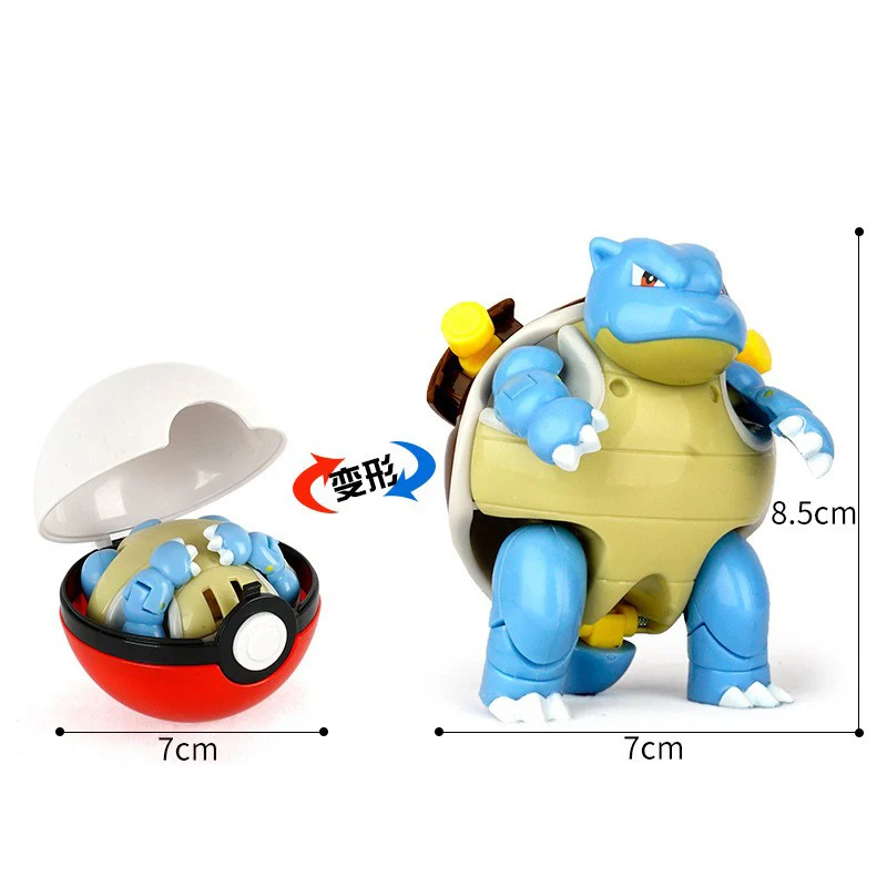 Authentic Pokemon PokeballAction Figure MEWTWO GENGAR PIKACHU Mobile Handheld Model Ornament Children's Toys Christmas Gifts