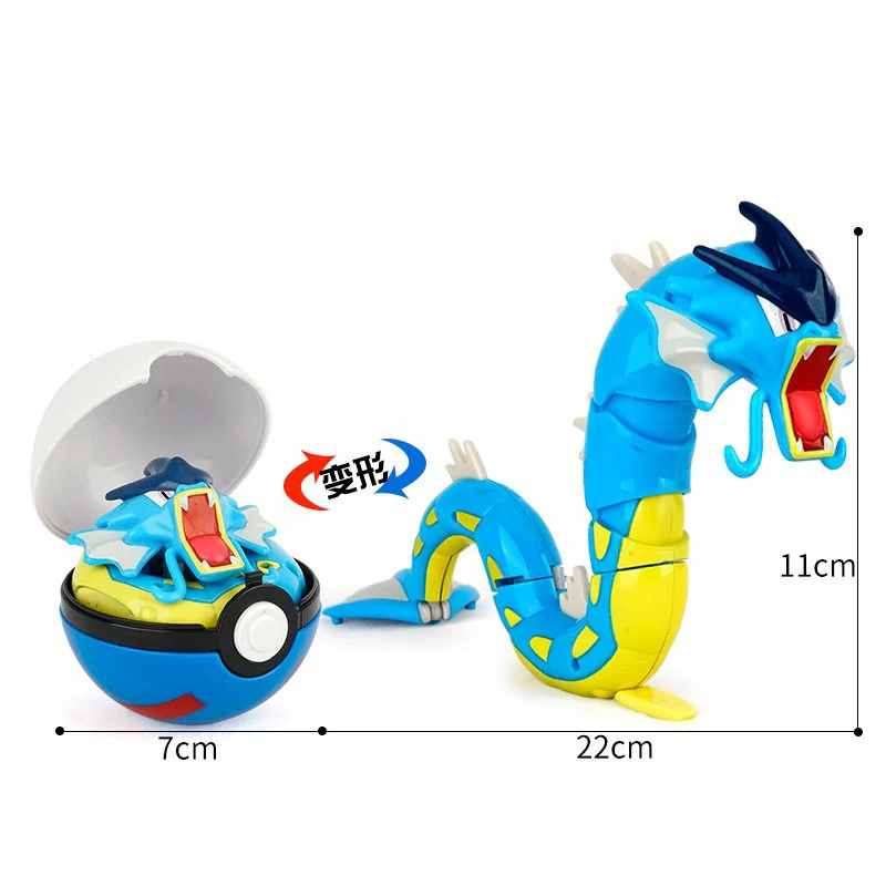 Authentic Pokemon PokeballAction Figure MEWTWO GENGAR PIKACHU Mobile Handheld Model Ornament Children's Toys Christmas Gifts
