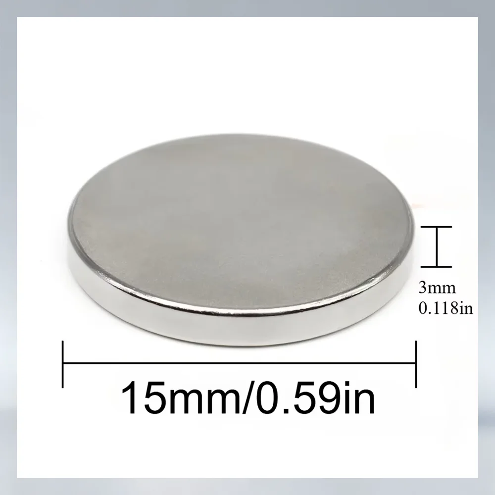 15x3mm Circular Strong Magnet Suitable for Photo Walls Bathroom Accessories Homes, Cabinet Doors, Christmas DIY, Graffiti Crafts
