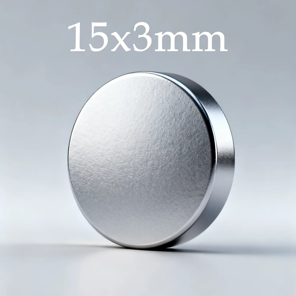 15x3mm Circular Strong Magnet Suitable for Photo Walls Bathroom Accessories Homes, Cabinet Doors, Christmas DIY, Graffiti Crafts