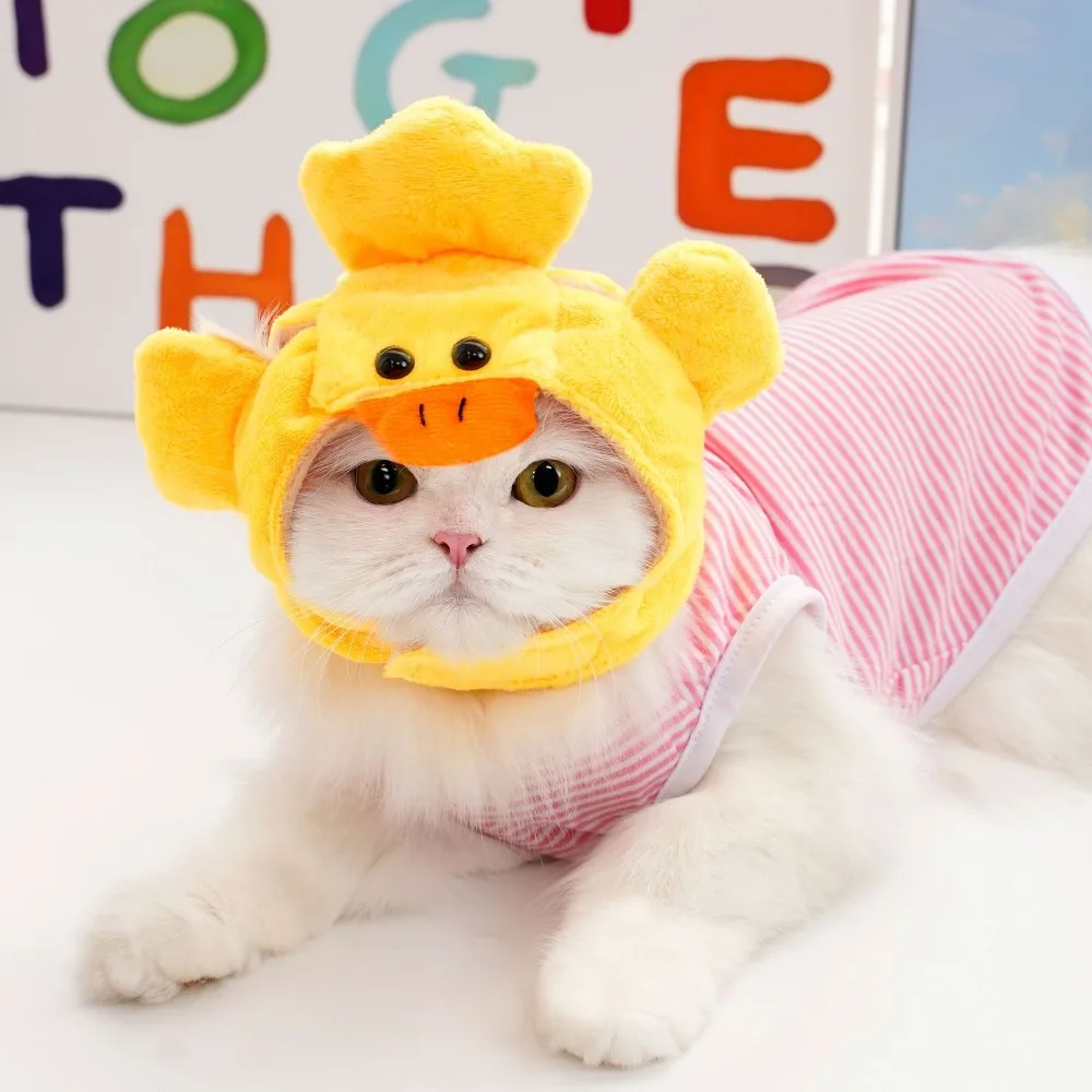 Kitten Funny Hat for Cat Cosplay Dress Up Clothes Cute Pet Hat Photo Prop Universal Puppy Cat Cap for Halloween Christmas Party