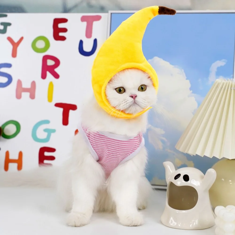 Kitten Funny Hat for Cat Cosplay Dress Up Clothes Cute Pet Hat Photo Prop Universal Puppy Cat Cap for Halloween Christmas Party