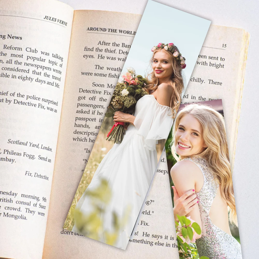 32pcs Custom Bookmarks Set, Personalized Image Design, Wedding & Home Decor, Christmas Gift, Affordable Luxury, Ideal