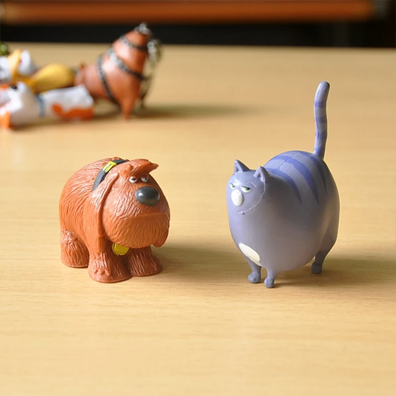 New 14 pcs Secret Pets PVC Rabbit Snowball Gidget Mel Dog Max Duke Cat Action Figure Toys Christmas Gift Toy